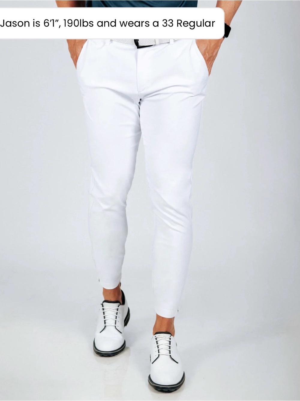 Men’s Primo Golf Joggers - White